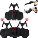 Partner Ab Roller Wheel with Elbow Support- Two-Person Core Trainer, Stable Home Gym Equipment for Couples to Strengthen Core Muscles