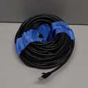 Ultra Clarity Cables Cat 6 Ethernet Cable 100 ft, Outdoor&Indoor 10Gbps Ethernet Cable, High Speed Cat6 Cable RJ45 LAN Internet Cable for Computer, Router, Modem, PS4/5, Xbox, Gaming - Black