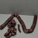 Jumbo Heatless Hair Curler Set-Satin Heatless Curls Overnight, Jumbo Curling Rod Headband, No Heat Curlers To Sleep in (Brown)