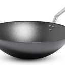 Made In Cookware | 13" Seasoned Carbon Steel Wok - (Like Cast Iron, but Better) | Professional Cookware | Crafted in Sweden | Induction Compatible