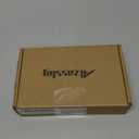 Alzassbg 6 Pack Brushed Satin Nickel Cabinet Knobs, 1.3 Inch(32mm) Kitchen Cabinet Hardware Rectangle Knob for Cupboard and Drawer AL6071SN