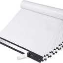 Fuxury Large Poly Mailers 14.5x19'' 100Pcs, Shipping Bags for Clothing, Strong Adhesive Sealing Mailing Envelopes, Waterproof Heavy Duty Postal Mailer Poly Bags for Small Business (White)