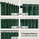 KOUFALL Short Green Christmas Curtains for Kitchen Bathroom Window,Sheer Linen Decorative Curtains for Bedroom (36"W x 45"L (Pack of 2))