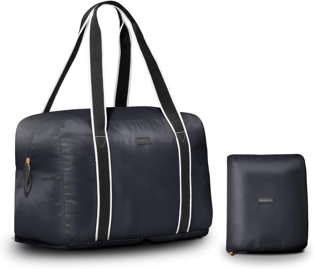 Foldable Duffle Bag for Travel | Lightweight, Water-Resistant, Multifunctional Carry On Bag | Sustainable and Durable Nylon