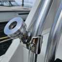 LocMarine® Marine-Grade Adjustable Rail Mount for Starlink® Mini – Flat Dish Base for Boats, Yachts, Sailboats & Trawlers (LM-SMINI-RL)