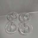 Vintage Plastic Bowls With Slit In Middle, 4Pcs