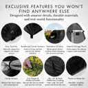Upgraded Wider top & 3-Window Pop Up Privacy Tent for Portable Toilet. Camp Shower or Changing Tent, Water-Repellent, UV-Protective. Ideal for Beach, Hiking, Camping Essentials and Festivals, Black