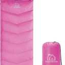 XL Size Upgraded Version of Camping Sleeping Bag 4 Seasons Warm and Cool, Lighter Weight, Adults and Children Can Use Waterproof Camping Bag, Travel and Outdoor Activities (86.6" x 33.46", Black Thick)