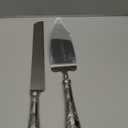 2 Piece Wedding Cake Server Set,18/10 Stainless Steel Dessert Set Pie Server Cake Cutter Knife for Birthday,Anniversary,Holiday,Baby Shower,Party (Versailles, Stainless steel-V)