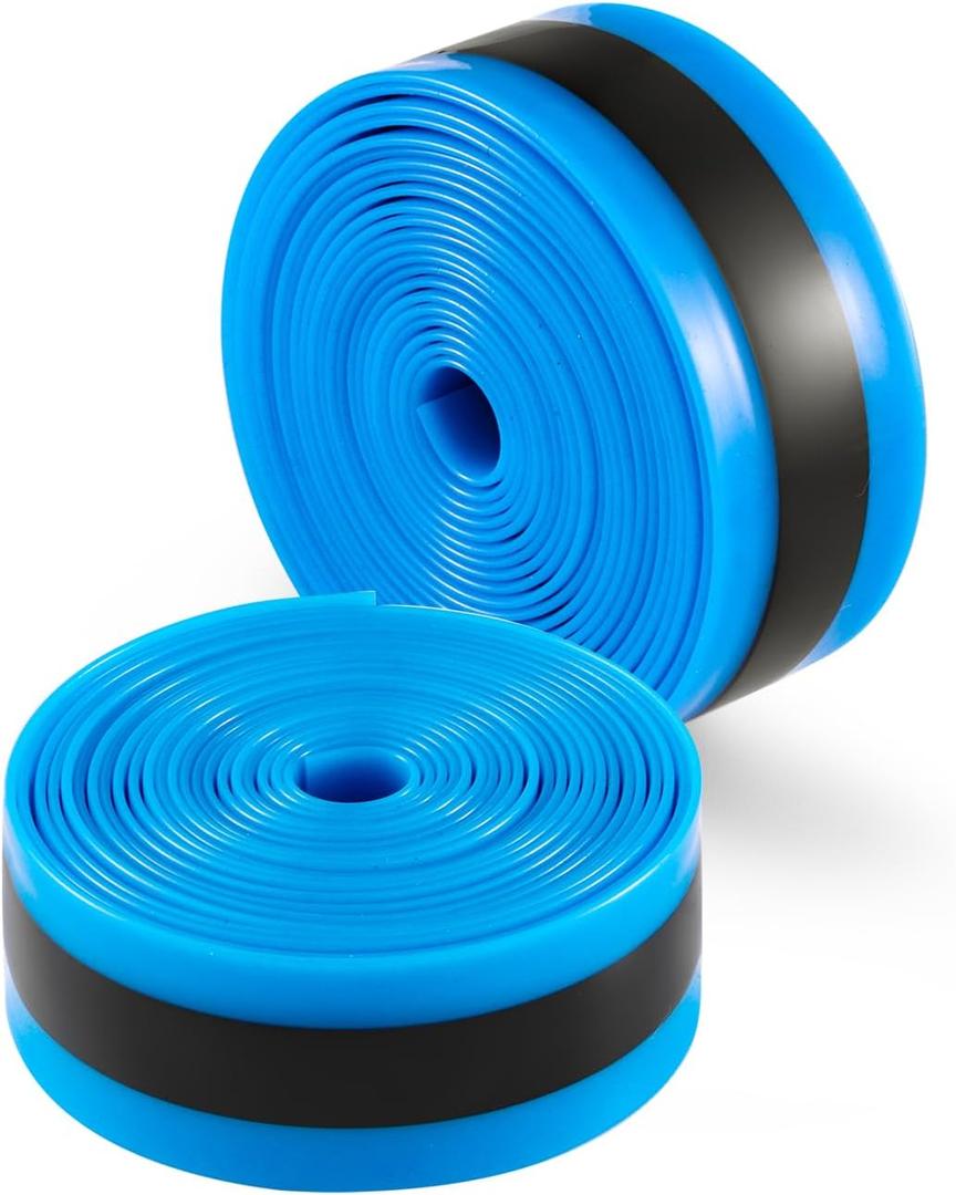 Julai Road Bike Tire Liner, Bicycle Tube Flat Protector Compatible with 700C 27" (Blue+Black2pcs))