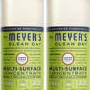 MRS. MEYER'S CLEAN DAY Multi-Surface Everyday Concentrate, Lemon Verbena Scent, 32 Fl Oz Bottle - 2 Pack