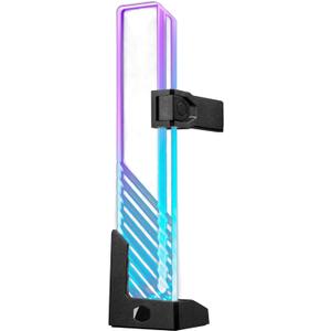 Cooler Master MasterAccessory ARGB GPU Support Bracket, Edge-Lit ARGB Tempered Glass, Universal GPU Bracket, Multiple Orientations (MCA-U000R-GSBTG-00)