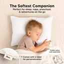 KeaBabies Muslin Toddler Pillowcase 13x18 Only 2-Pack Organic Cotton Muslin Pillow Case for Kids, Girls, Boys, Small Travel Size Cover, Soft & Breathable Toddler Pillow Sold Separately (Soft White)