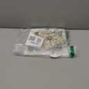 hogardeck Christmas Tree Topper, 10 Inches Lighted Gold Snow Tree Topper, 20 LED Lights Gold Glitter Powder Snowflake Tree Toppers Christmas Decorations, Battery Powered Timer Xmas Treetop Star Decor