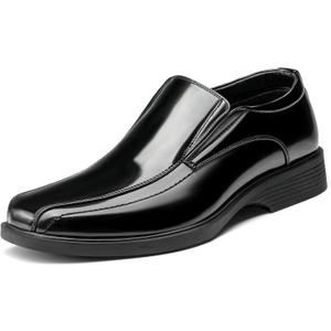 Bruno Marc Men's Square Toe Dress Loafers Formal Shoes (10.5, 5-black Pat)