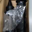 1" Motorcycle Handlebar Grips Bar Grip 24.5mm 26mm Thruster Grip for Harley Yamaha Suzuki by D1M (Black)