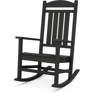 POLYWOOD Presidential Rocking Chair in Black