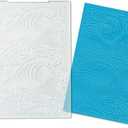 Estivaux Sea Wave Embossing Folders for Card Making, 5.7 × 4.2 Inch Cirrus Plastic Embossing Folders Summer Sea Template Stencil Craft Card Embossing Folder for DIY Scrapbooking
