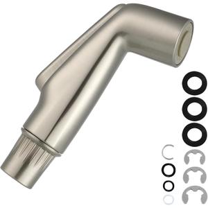 Hygie Rinse Universal Fit Kitchen Sink Spray Attachment, Kitchen Sink Side Sprayer Head Compatible with Delta, Moen, Kohler and Other OEM Brands Spray Head, Brushed Nickel