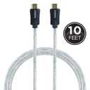 GE Pro 10ft. 4K HDMI Cable with Ethernet, Black