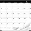 Large Desk Calendar 2025 – Jan 2025 – Dec 2025, 12 Monthly Desk Calendar, 2025 Desk Calendar, 22'' x 17'', 2025 Desk/Wall Calendar with Desk Pad, To-do Lists, Ruled Blocks, Corner Protectors, Lay Flat