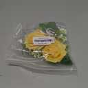 Geesatis 4 Pcs Rose Boutonniere Corsage Boutonniere for Men Wedding, Ceremony Anniversary, Dinner Party Artificial Flower Boutonniere, Yellow