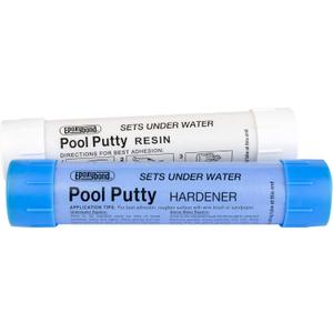 2-Part Set | Swimming Pool & Spa Repair | Easy DIY | Fix Cracks Leaks Underwater or Above | Concrete, Fiberglass & Variety of Other Surfaces | by Atlas Minerals