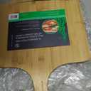 Outset Pizza Peel, Extra Large Bamboo Pizza Paddle, 18" x 14", Tan, 18" X 14" XL Bamboo Peel