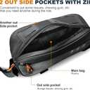 NDakter Bike Triangle Frame Bag, Bicycle Storage Pouch with 2 Side Pockets, 3-in-1 Top Tube Bags for Phone, Waterproof Cycling Tool Accessories Pack for MTB Mountain Road Bikes1.2L