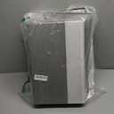 Extra Large Storage Baskets with Lids 8 Pack, 33 QT Blanket Basket for Organizing/ Stackable Decorative Closet Organizers and Storage Box for Clothes Towels/ Toy Organizers Bins with Handles/ 16x12 (White with Grey)