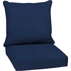 Arden Outdoor Deep Seat Cushion Set, 24x24, Sapphire Blue