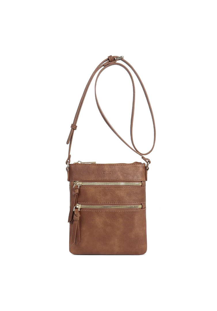 CLUCI Crossbody Purses for Women, Medium Size Zipper Pocket Adjustable Strap, Soft Leather Women's Shoulder Handbags