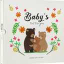 Baby Memory Book for Boy or Girl, Baby Book Keepsake, Baby Scrapbook for Baby's First Five Years, Baby Photo Albums from Birth to Age 5, Baby Book to Record Baby's Milestones and Photo (Bear)