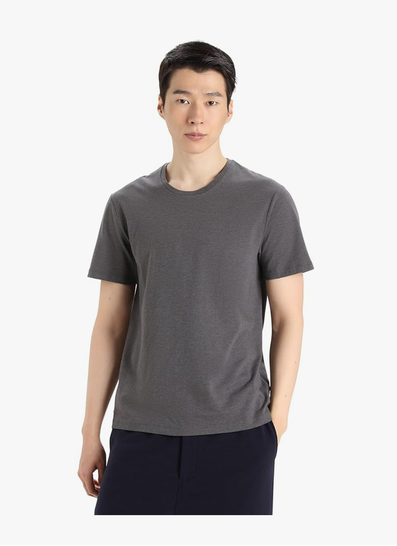 COMFORT COLORS Men's Central Classic Short Sleeve Wool T Basic Casual Shirt, Black, Medium