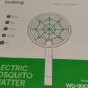 Buzbug 3800V Electric Fly Swatter, Dual Modes Bug Zapper Racket, 1500mAh Type-C Rechargeable Battery, Portable and Foldable Fly Zapper Racket, for Indoor Outdoor Home Patio Camping (Purple Gray)