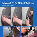 MACTANO 100PCS Nylon Universal Cable Tie Buckle Multipurpose Rivet Zip Tie Clips Automotive