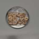 The Crossword Game,Classical Game with 12 Dice Letters, Wooden Letter Tiles Dice Games for Camping,Travel Playing with Case White Elephant Gift Adults