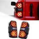 LED taillights for Ford Bronco 2021-2026 2/4 Door, Red lens taillight assemblies, Taillights Replacement with Plug & Play Design (B)