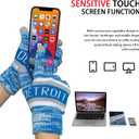 Vintage Classic Skull Cap 3D Embroidery Beanie Cuffed Winter Hat Knit Comes with Warm Gloves Fasion Gifts for Men Women Fans