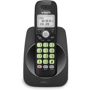 VTech Cordless Phone with DECT 6.0, Full-Duplex Speakerphone, Lighted Display, Backlit Keypad, Caller ID/Call Waiting, Volume Control, Hearing Aid Compatible, Wall Mount | VG131-11 (Black)