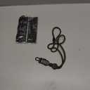 Badge Holder Retractable Clip Heavy Duty Carabiner Badge Reel Keychain with Lanyard ID Cards Holder Cool Tactical ID Holder (2 Holders and 2 Badge Reels Black # 01)