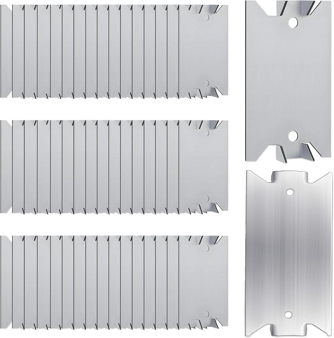 50 Pack 1.5" x 3" Anti-Nail Protection Plate Shield, Cable Protection Sleeves, Safety Nail Plates with Sharp Pointed Prongs for Wood Studs, Steel Cable Wire, Plumbing Wiring Construction