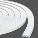 33 Ft Strong Adhesive Brush Weather Stripping for Sliding Windows and Door Frames-Seal Strip for Soundproofing,Waterproof,and Windproof-Durable and Wear Resistant,0.6 Thick (White)