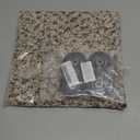 CNBTR 4PCS U-Type Pulley Wheel 0.31X1.77X0.45inches U Groove Bearing for Doors and Windows with Steel Bearings 8mm Shaft Hole 45mm (Black)