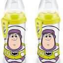 NUK Buzz Lightyear Active Cup, 10 Oz, 2-Pack BPA Free, Spill Proof Sippy Cup