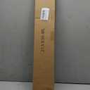 No Drill L-Shaped Vinyl Cordless Mini Blinds,White,21.5" Wx 36" H
