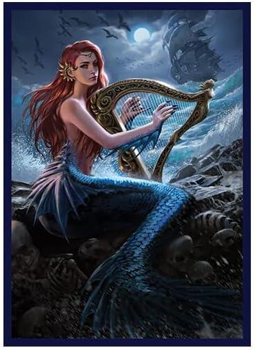 Fantasy North - Allamorra - Alluring Siren - 100 Textured Matte TCG Card Sleeves - Fits Magic MTG Commander Pokemon and Other Card Games - Playing Card Sleeves