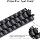 Bestig Compatible with Apple Watch Bands for Men Women 40mm 38mm 41mm 42mm(Series 11 10), Premium Solid Stainless Steel Metal Business Wristband Strap for iWatch Series 10 9 8 7 6 SE 5 4 3 2 1, Black (Matte Black/Polished Black(No Case))