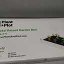 Plant & Plot Galvanized Raised Garden Beds Outdoor // 841 ft Planter Raised Beds for Gardening, Vegetables, Flowers // Large Metal Garden Box // Patented Tool-Free Design (Dark Gray)