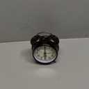 Peakeep Retro 4.5 inches Battery Operated Twin Bell Loud Alarm Clock (Black with Arabic)